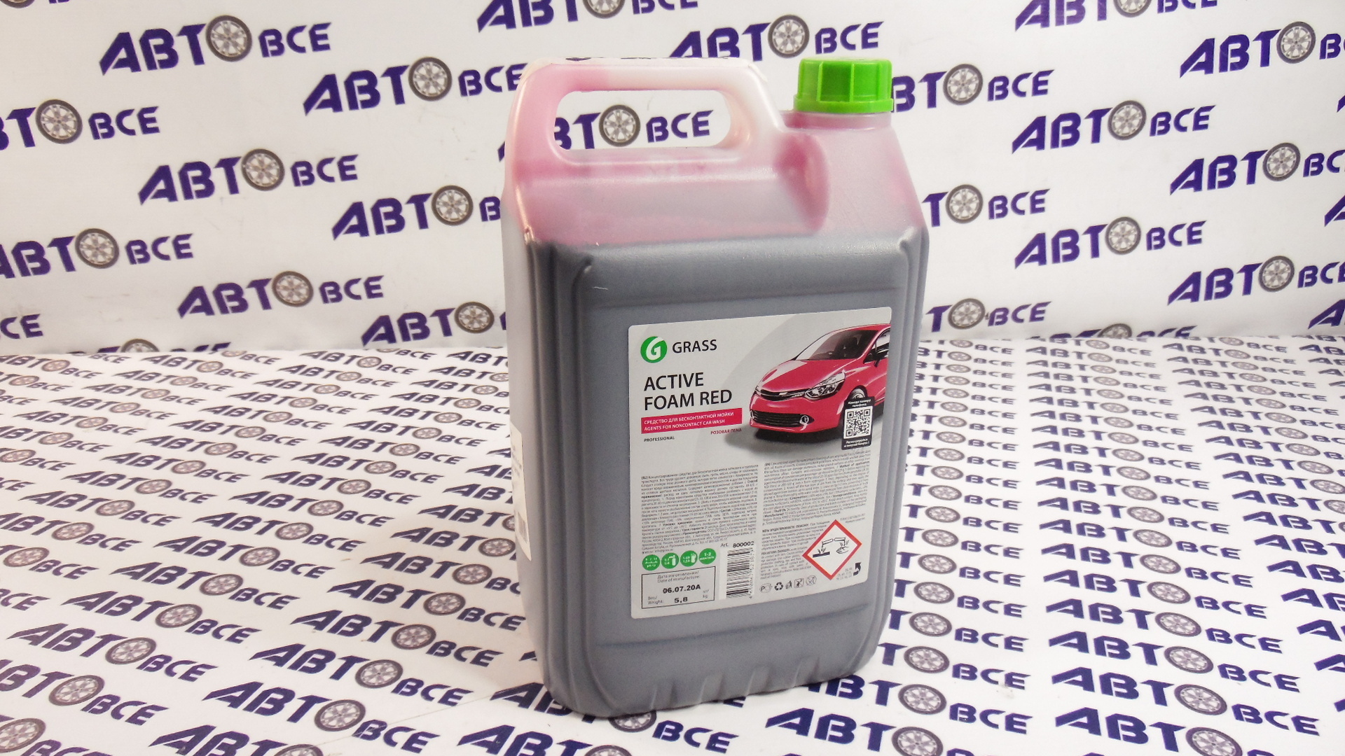 Шампунь для автомобиля Active Foam RED 5.8кг (цвет.пена) GRASS - Авто Химия